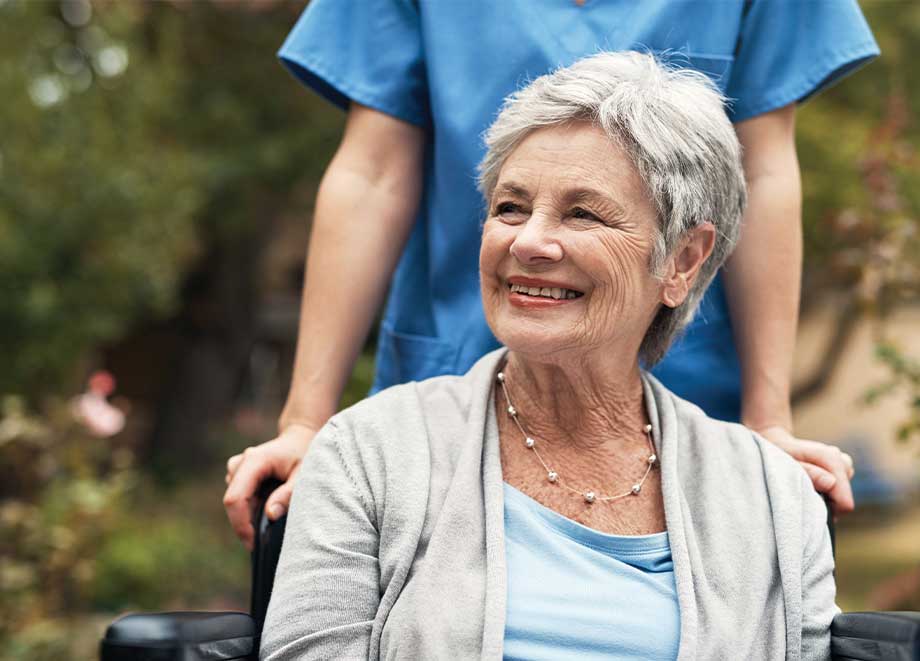 The Heritage of Green Hills | Caregiver with Senior Resident