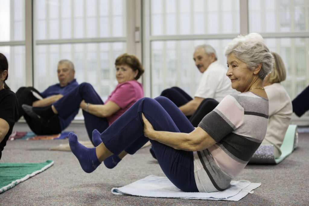 The Heritage of Green Hills | Seniors Doing Stretching Exercises